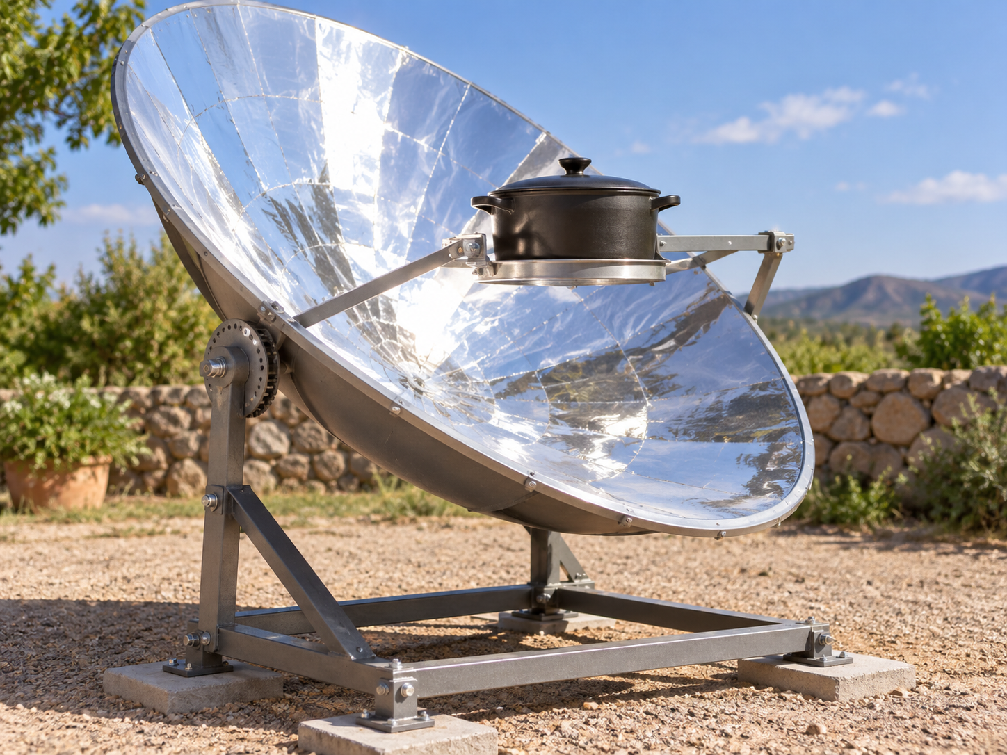 Cocina solar parabólica